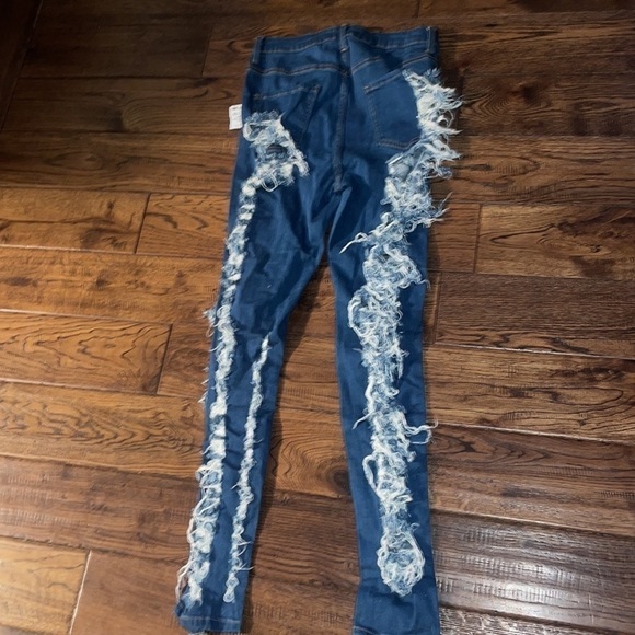 APHRODITE Summer Vibe High Waist Distress Skinny Jeans Size 15/32 - Picture 2 of 5